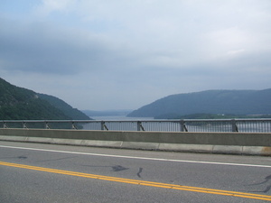 Appalachian Trail Bear Mountain Bridge over Hudson River 