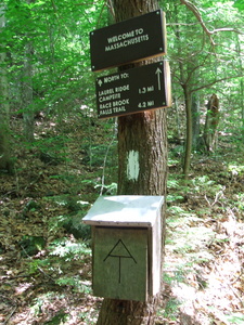 Appalachian Trail Massachusetts - Connecticut Boundary (42.050231, -73.454624)