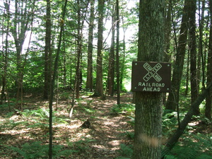 Appalachian Trail Railroad Crossing Ahead (42.153009, -73.366387)