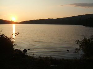 Appalachian Trail Stratton Pond, Sunset