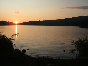 Appalachian Trail Stratton Pond, Sunset - 8 minutes later