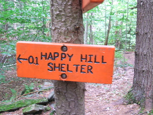 Appalachian Trail Happy Hill Shelter 0.1 miles