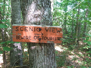 Appalachian Trail Scenic View  Beware of Tourist