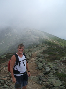 Appalachian Trail Hiker & Fog