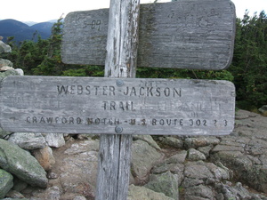 Appalachian Trail Webster Jackson Trail, Crawford Notch - US Route 302 2.3 miles