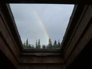 Appalachian Trail Rainbow through Skylight