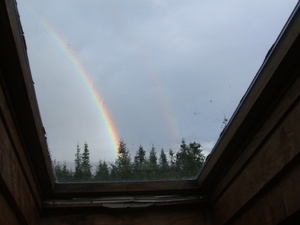 Appalachian Trail Rainbow through Skylight