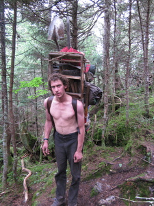 Appalachian Trail Trail Maintenance Worker with HEAVY pack