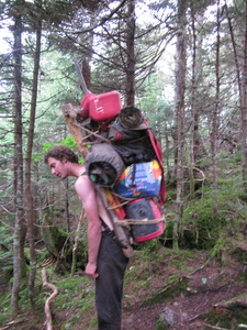 Appalachian Trail Note digging bar and generator