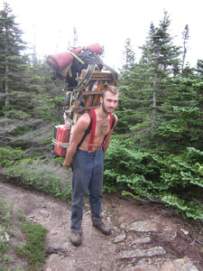 Appalachian Trail Trail Maintenance Worker with HEAVY pack