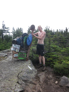 Appalachian Trail Trail Maintenance Worker with HEAVY pack