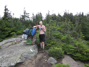 Appalachian Trail Trail Maintenance Worker with HEAVY pack