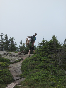 Appalachian Trail Trail Maintenance Worker with HEAVY pack