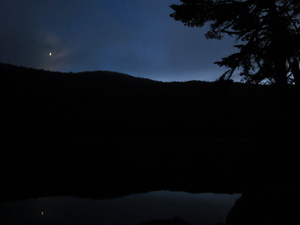 Appalachian Trail Speck Pond at sunset