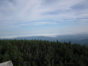 Appalachian Trail View from Tower on Old Speck Mountai