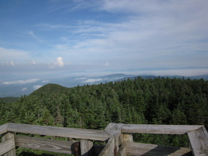 Appalachian Trail View from Tower on Old Speck Mountai