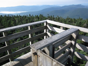 Appalachian Trail View from Tower on Old Speck Mountai