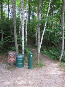 Appalachian Trail Litter Can, Sign