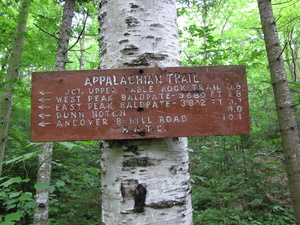 Appalachian Trail Andover - B Hill Road 10.1 miles
