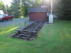 Appalachian Trail Railroad track & semaphore on Bodfish Road