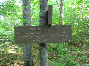 Appalachian Trail Sign near Wilson Vally Lean-to