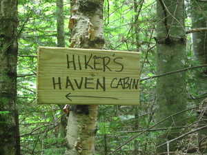 Appalachian Trail Direction to hiking hostle at North Pond Road