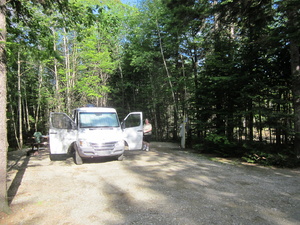 Appalachian Trail Our Sprinter van at the campsite