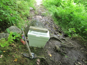 Appalachian Trail Trail Magic cooler - Thanks for the Orange Juice!