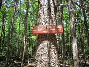 Appalachian Trail AT North/South sign