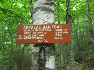 Appalachian Trail Shirley-Blanchard Road 6.3 miles from ME15