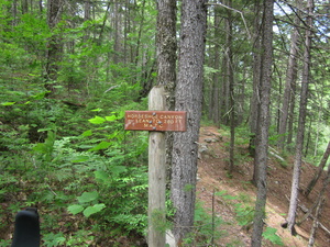 Appalachian Trail Horseshoe Canyon Lean-to sign (North end)