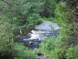 Appalachian Trail Ford with rope, Bald Mountain Stream