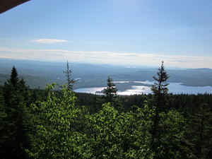 Appalachian Trail View of Bald Mountain Lake