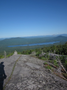 Appalachian Trail My shadow and Moxie Pond