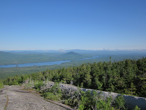 Appalachian Trail Moxie Pond from Moxie Bald Mountain, 2629 feet