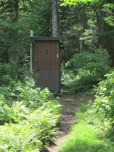 Appalachian Trail AT Outhouse Little Swift River Pond Campsite