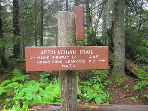 Appalachian Trail Horns Pond Lean-to sign