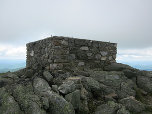 Appalachian Trail Remains of old lookout hut