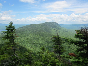 Appalachian Trail View of Little Bigelow Mountain