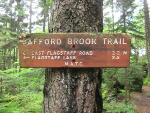 Appalachian Trail Safford Brook Trail sign