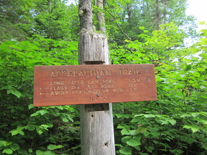 Appalachian Trail Sign at Bog Brook Road