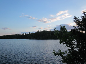 Appalachian Trail Pierce Pond at sunrise. 