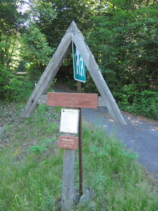 Appalachian Trail Sign at US201 north of Caratunk, Maine