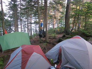 Appalachian Trail Cloud Pond tents