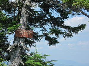 Appalachian Trail Chairback Mountain Elevation 2197 feet