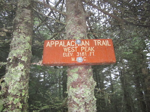 Appalachian Trail West Peak Elevation 3181