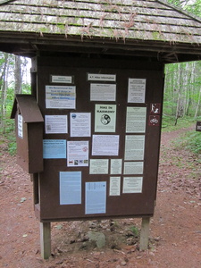 Appalachian Trail Trail entry station for Baxter State Park