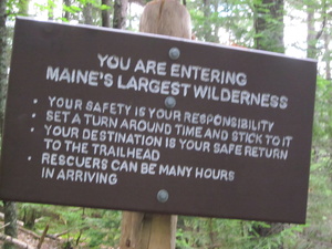 Appalachian Trail Warning sign